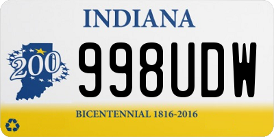 IN license plate 998UDW
