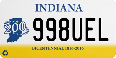 IN license plate 998UEL