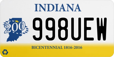 IN license plate 998UEW