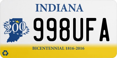 IN license plate 998UFA