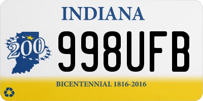 IN license plate 998UFB