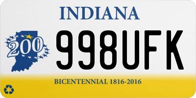 IN license plate 998UFK