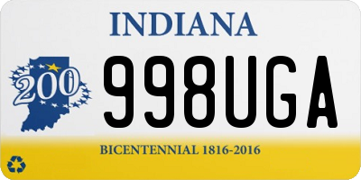 IN license plate 998UGA