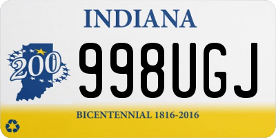 IN license plate 998UGJ