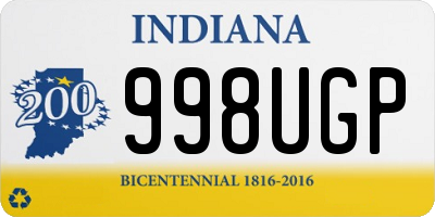 IN license plate 998UGP