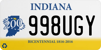 IN license plate 998UGY