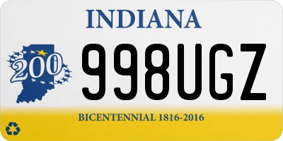 IN license plate 998UGZ