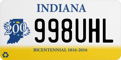 IN license plate 998UHL