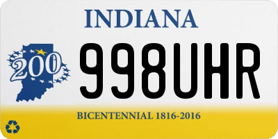 IN license plate 998UHR