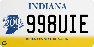 IN license plate 998UIE