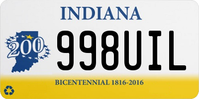 IN license plate 998UIL