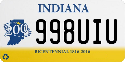 IN license plate 998UIU