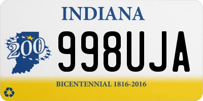 IN license plate 998UJA