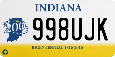 IN license plate 998UJK