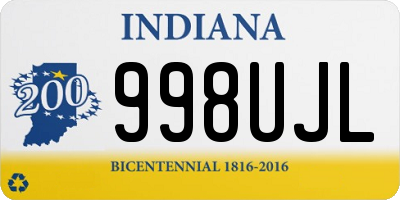 IN license plate 998UJL