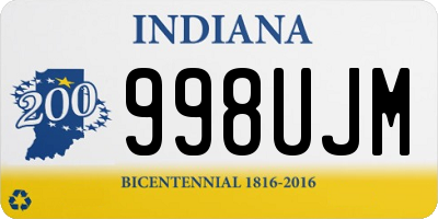 IN license plate 998UJM