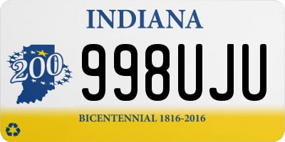 IN license plate 998UJU