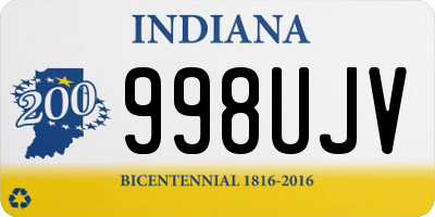 IN license plate 998UJV