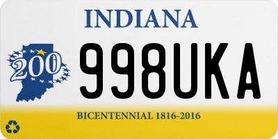 IN license plate 998UKA