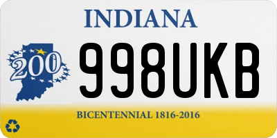 IN license plate 998UKB