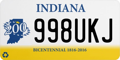 IN license plate 998UKJ