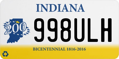 IN license plate 998ULH