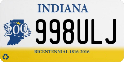 IN license plate 998ULJ