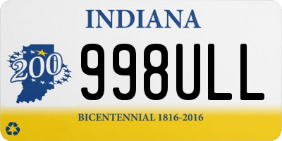 IN license plate 998ULL