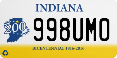 IN license plate 998UMO