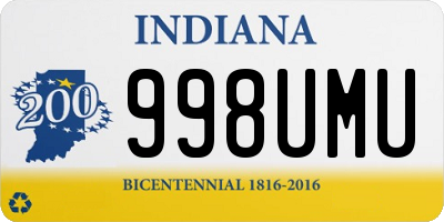 IN license plate 998UMU