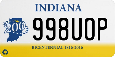 IN license plate 998UOP