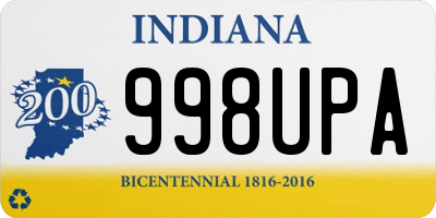IN license plate 998UPA