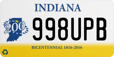 IN license plate 998UPB