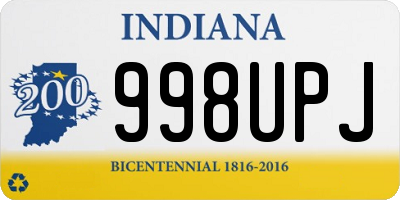 IN license plate 998UPJ