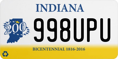 IN license plate 998UPU