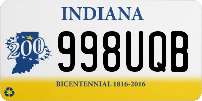 IN license plate 998UQB