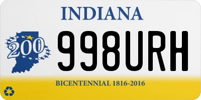 IN license plate 998URH