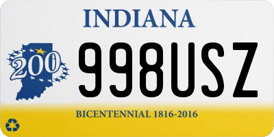 IN license plate 998USZ