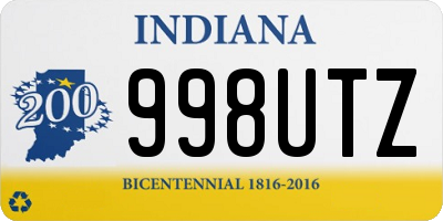 IN license plate 998UTZ