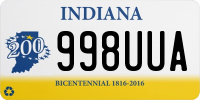 IN license plate 998UUA