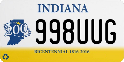 IN license plate 998UUG