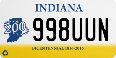 IN license plate 998UUN