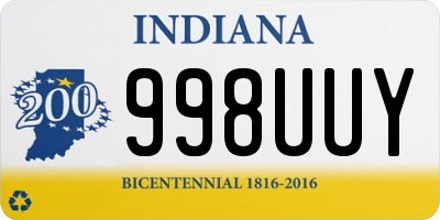 IN license plate 998UUY