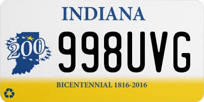 IN license plate 998UVG