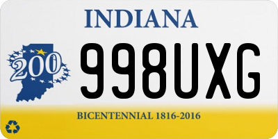 IN license plate 998UXG