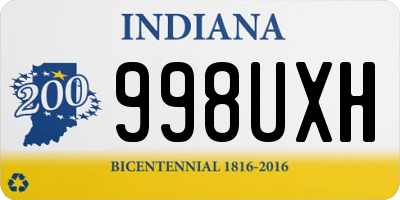 IN license plate 998UXH