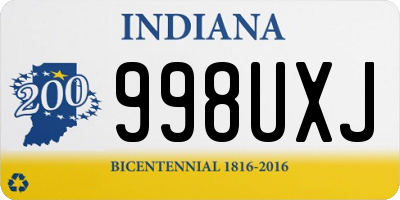 IN license plate 998UXJ