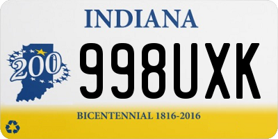 IN license plate 998UXK