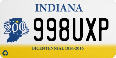 IN license plate 998UXP