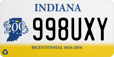 IN license plate 998UXY